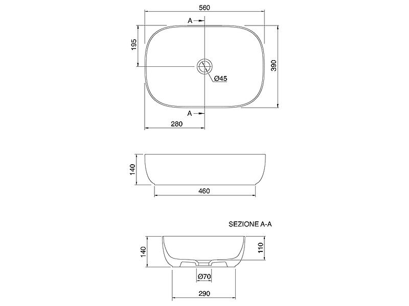 Раковина Scarabeo Glam 56 1804 Белая от магазина ЛесКонПром.ру