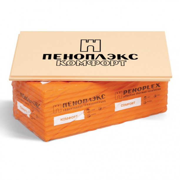 Экструдированный пенополистирол ПЕНОПЛЭКС КОМФОРТ 1185х585х100 мм от магазина ЛесКонПром.ру