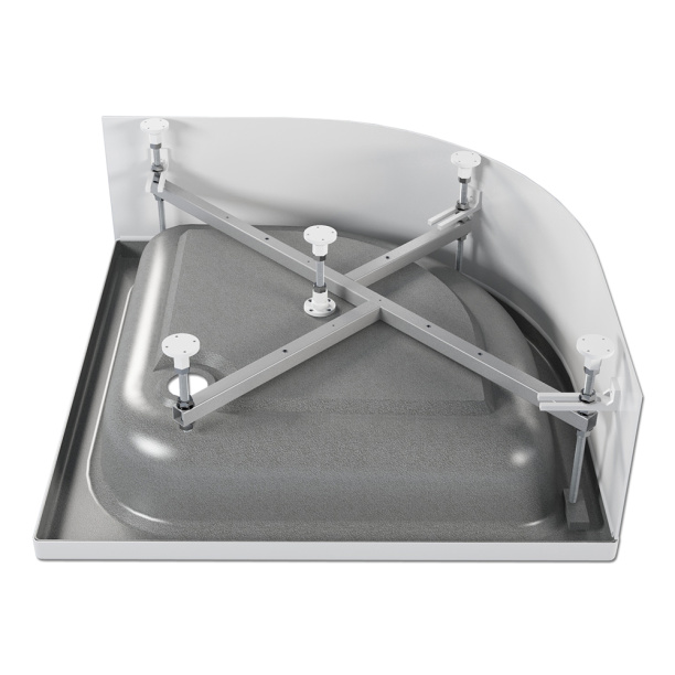 Душевой поддон МЕТАКАМ Classic S 90х90 см полукруглый от магазина ЛесКонПром.ру