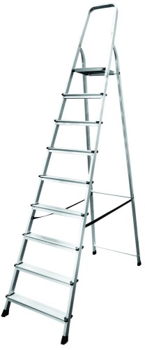 Стремянка алюминиевая Новая Высота 9 ступеней (арт. 2110109) от магазина ЛесКонПром.ру