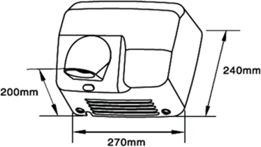 Сушилка для рук Connex HD-250 white от магазина ЛесКонПром.ру