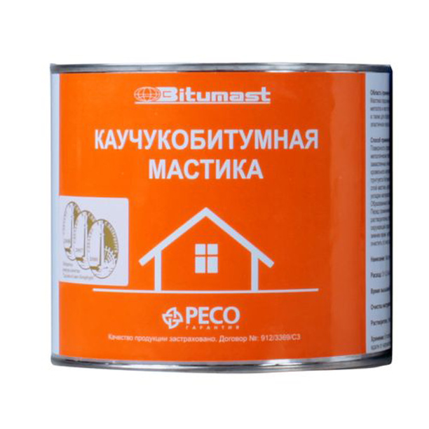 Мастика каучукобитумная Bitumast 2 л/1,8 кг от магазина ЛесКонПром.ру