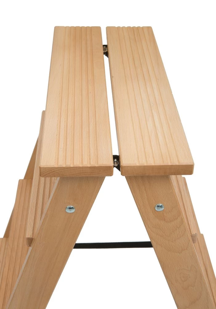 Стремянка двухсторонняя деревянная Hoz-Block Марк 5 ступеней Светлая (арт. ДДС-5С) от магазина ЛесКонПром.ру