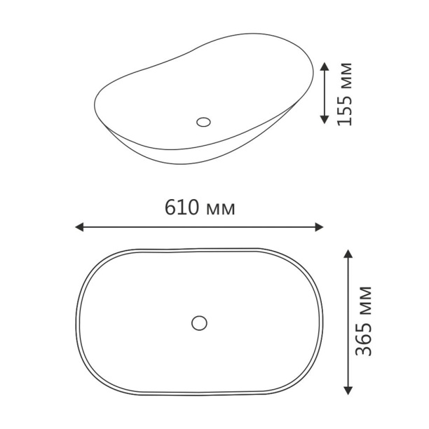 Раковина на столешницу FLUMEN Elegant 61 см золото от магазина ЛесКонПром.ру