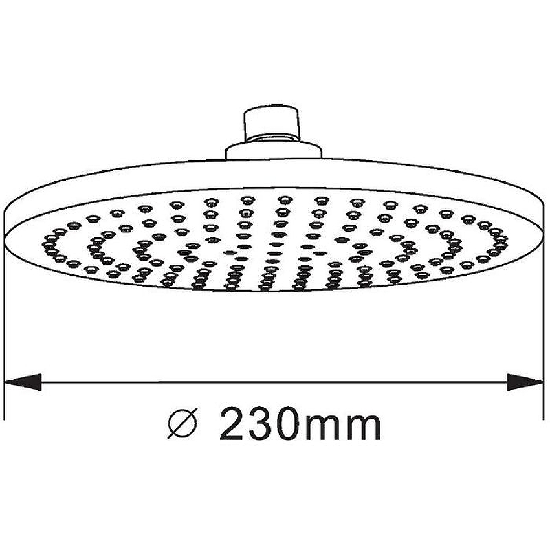 Верхний душ Orange S07TS Хром от магазина ЛесКонПром.ру