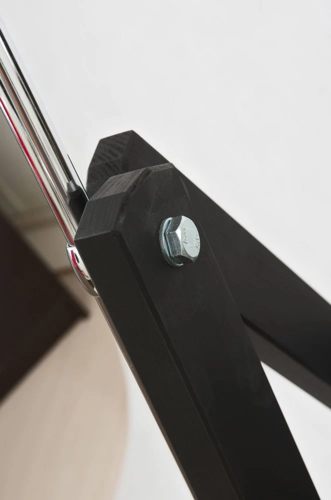 Стремянка деревянная Hoz-Block Серж 4 ступени Черная (арт. СДР-4Ч) от магазина ЛесКонПром.ру