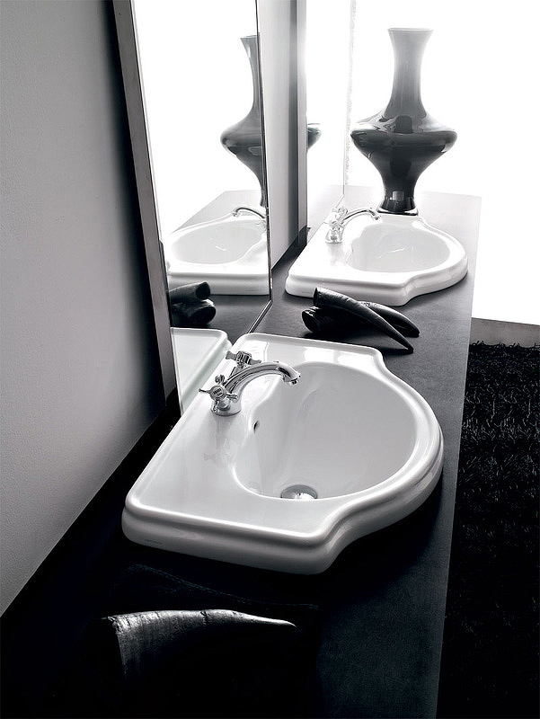 Раковина Kerasan Retro 62 103001*1 Белая от магазина ЛесКонПром.ру