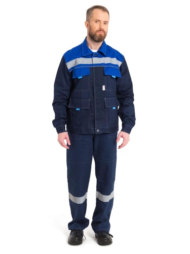 КОСТЮМ "НОВА" (тк.САРЖА, цв.син/вас) от магазина ЛесКонПром.ру