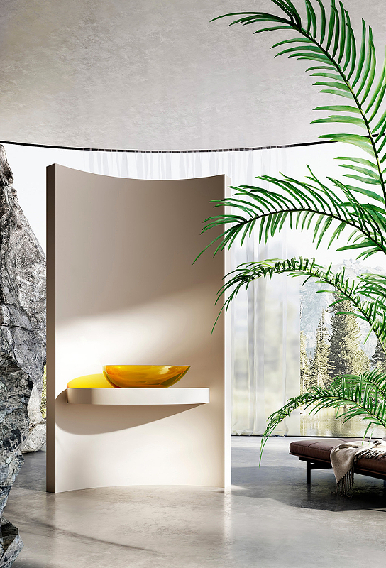 Раковина-чаша Abber Kristall 60 AT2811Amber Желтая от магазина ЛесКонПром.ру