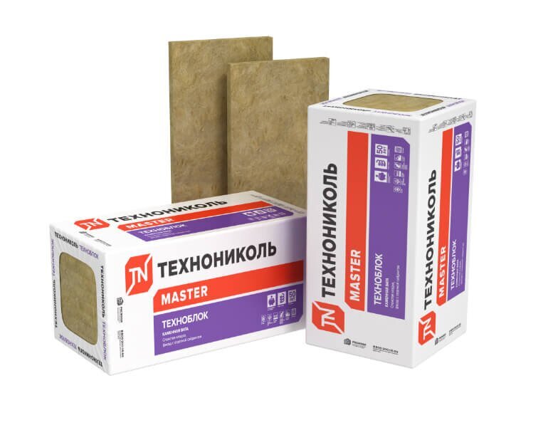 Каменная вата ТЕХНОНИКОЛЬ Техноблок Стандарт 1200х600х50 мм, 8 шт от магазина ЛесКонПром.ру