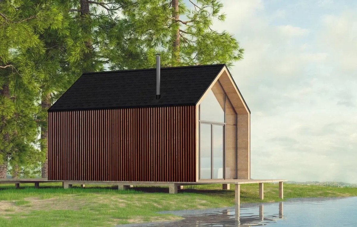 Многослойная черепица ТЕХНОНИКОЛЬ SHINGLAS Фазенда черный от магазина ЛесКонПром.ру