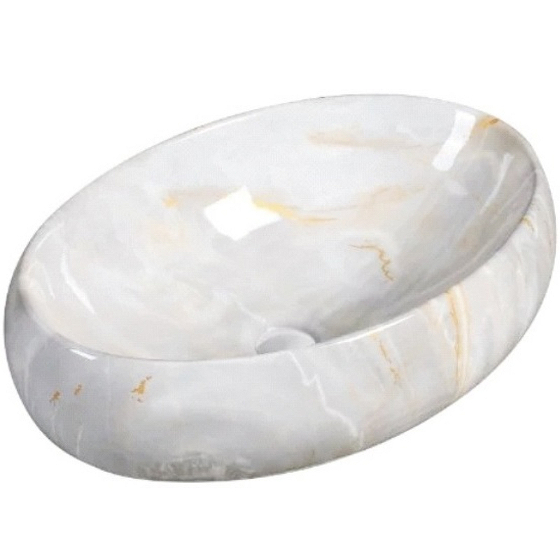 Раковина-чаша SantiLine 47 SL-7028 Белый мрамор от магазина ЛесКонПром.ру