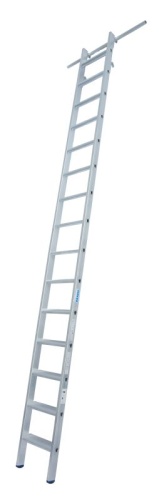 Лестница алюминиевая односекционная KRAUSE STABILO 15 ступ, две пары крюков от магазина ЛесКонПром.ру