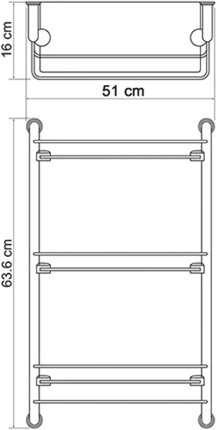 Полка Wasserkraft K-2033 от магазина ЛесКонПром.ру