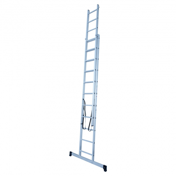 Лестница алюминиевая двухсекционная Новая Высота 11 ступеней от магазина ЛесКонПром.ру