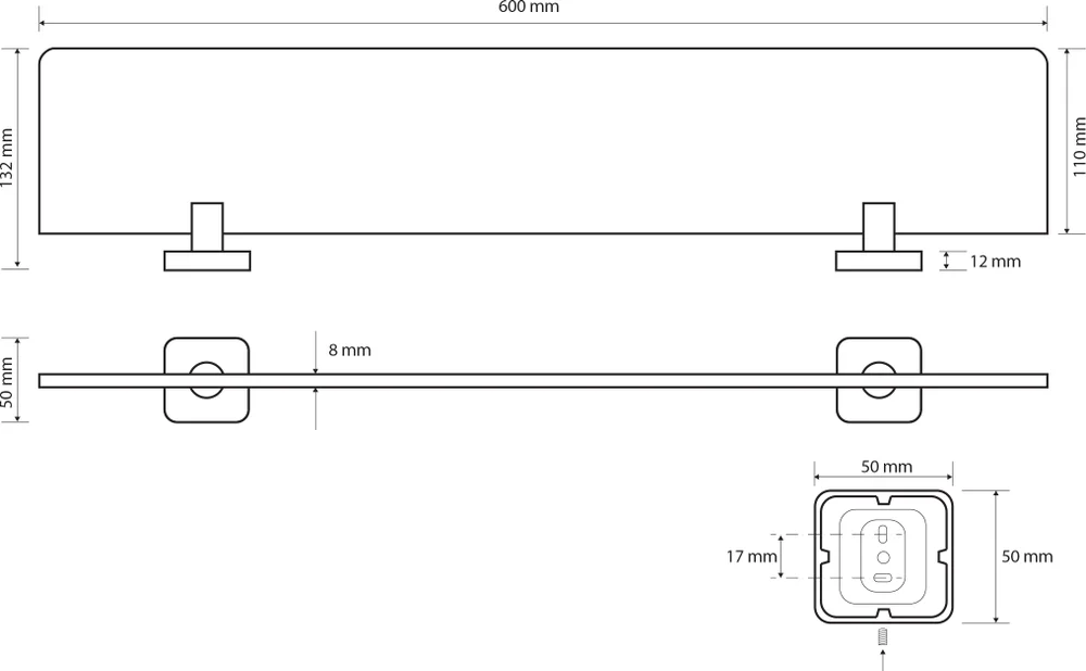 Полка Bemeta Tasi 154102242 от магазина ЛесКонПром.ру