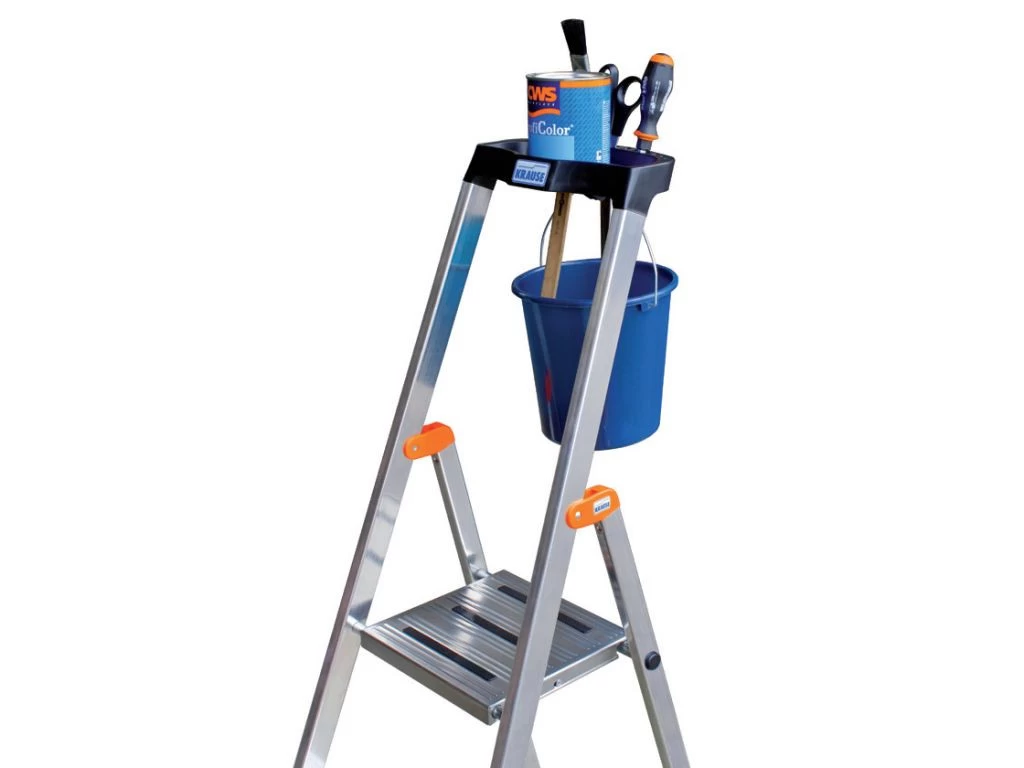 Стремянка алюминиевая Krause Safety 5 ступеней (арт. 128959) от магазина ЛесКонПром.ру