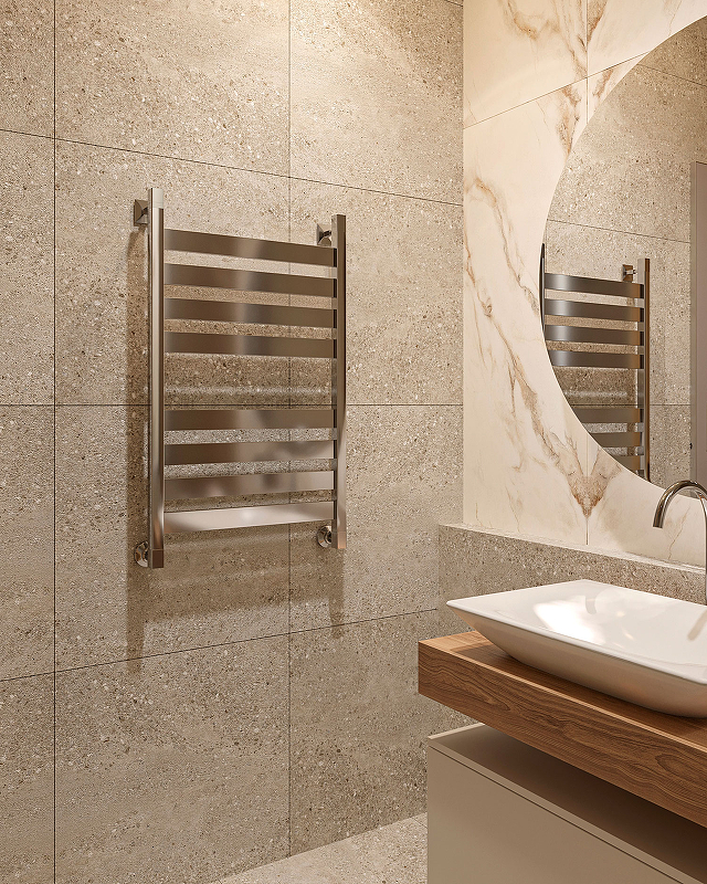 Водяной полотенцесушитель EWRIKA Деметра КВ8 80х50 Хром от магазина ЛесКонПром.ру