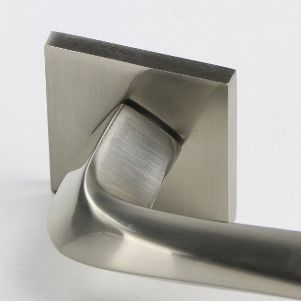 Ручки дверные NEODECO L580 никель от магазина ЛесКонПром.ру