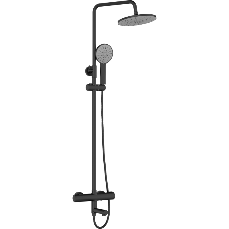 Душевая система Agger Thermo A2461144 Черная от магазина ЛесКонПром.ру