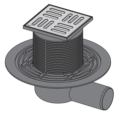Душевой трап Alcaplast APV101 с решеткой от магазина ЛесКонПром.ру