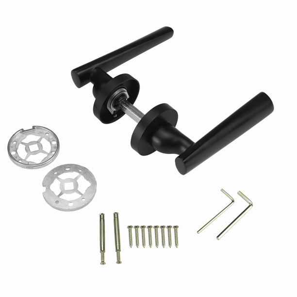 Ручки дверные NEODECO L855 черные от магазина ЛесКонПром.ру