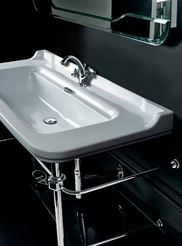 Раковина Kerasan Waldorf 120 4144K1bi/cr*1 Белая от магазина ЛесКонПром.ру