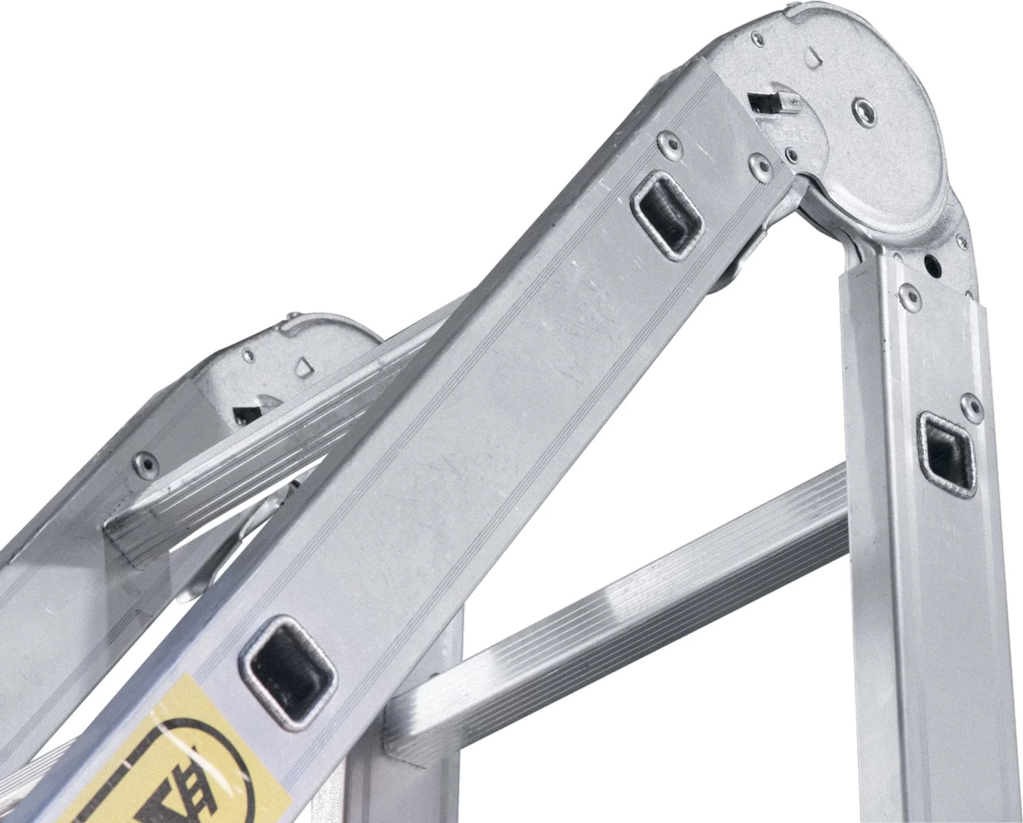 Алюминиевая профессиональная двухсекционная шарнирная универсальная лестница 2Х9 АЛЮМЕТ арт. Т209 от магазина ЛесКонПром.ру