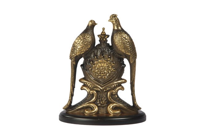 Часы настольные BOGACHO Павлины 29 см 80500760 от магазина ЛесКонПром.ру