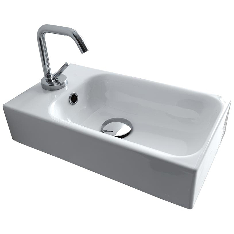 Раковина Kerasan Cento 45 353701L*1 Белая от магазина ЛесКонПром.ру