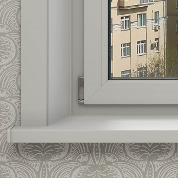 Подоконник ПВХ белый 400х1500 мм от магазина ЛесКонПром.ру