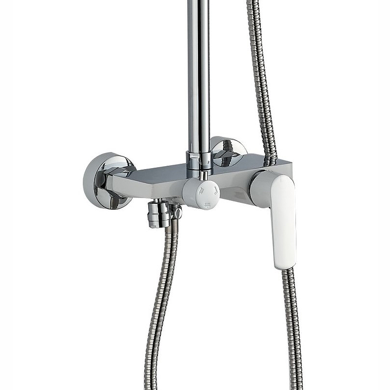 Душевая система Haiba HB24804 Белый Хром от магазина ЛесКонПром.ру