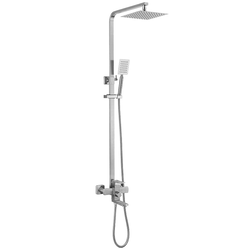 Душевая система Melana Cubo F610207 Сатин от магазина ЛесКонПром.ру