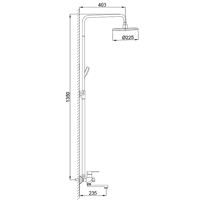 Душевая система Frap F2441 Белая Хром от магазина ЛесКонПром.ру
