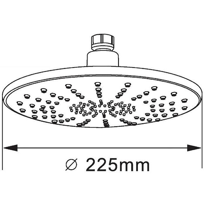 Верхний душ Orange S06TS Хром от магазина ЛесКонПром.ру