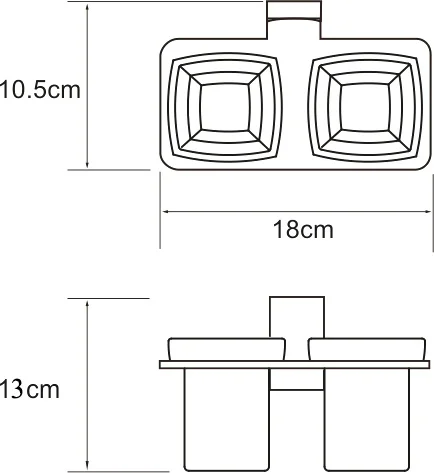 Стакан Wasserkraft Lopau K-6028D двойной от магазина ЛесКонПром.ру