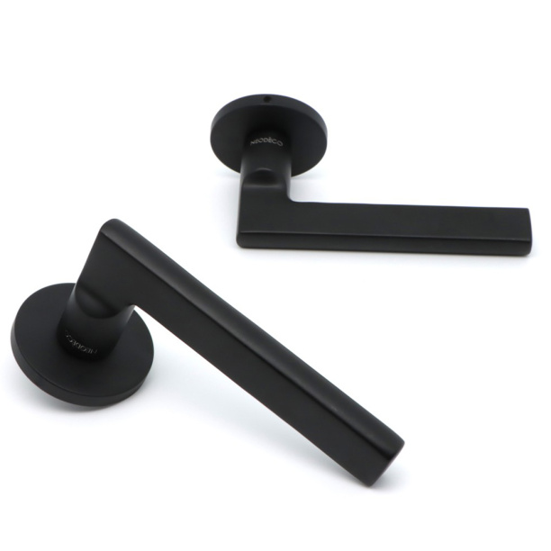 Ручки дверные NEODECO Jungle EZ черные от магазина ЛесКонПром.ру