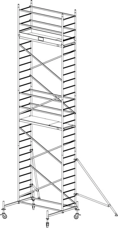 Алюминиевая Вышка-тура KRAUSE PROTEC РВ 8,3 м (Арт.910165) от магазина ЛесКонПром.ру