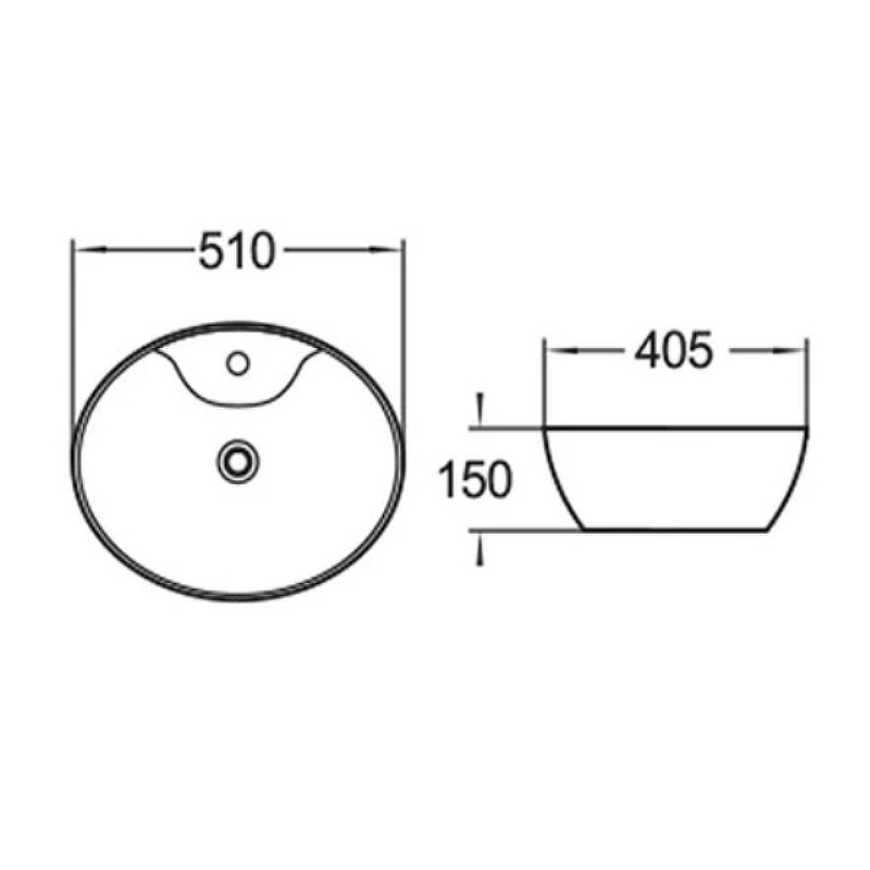 Раковина-чаша Comforty 51 78197 00004139826 Белая от магазина ЛесКонПром.ру