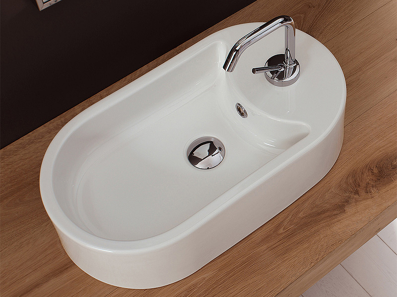 Раковина Scarabeo Seventy 55 8094 Белая от магазина ЛесКонПром.ру