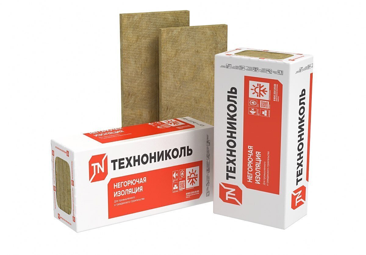 Плита минераловатная ТЕХНОНИКОЛЬ Техновент Стандарт 1200х600х130 мм 2 шт от магазина ЛесКонПром.ру
