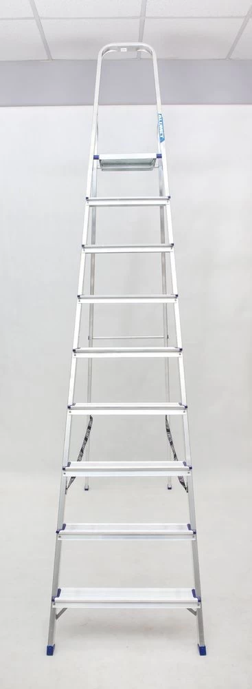 Стремянка алюминиевая Алюмет 9 ступеней (арт. AM709) от магазина ЛесКонПром.ру