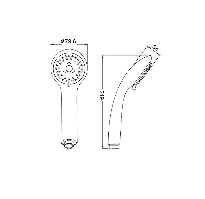 Ручной душ Iddis A11031 Хром от магазина ЛесКонПром.ру
