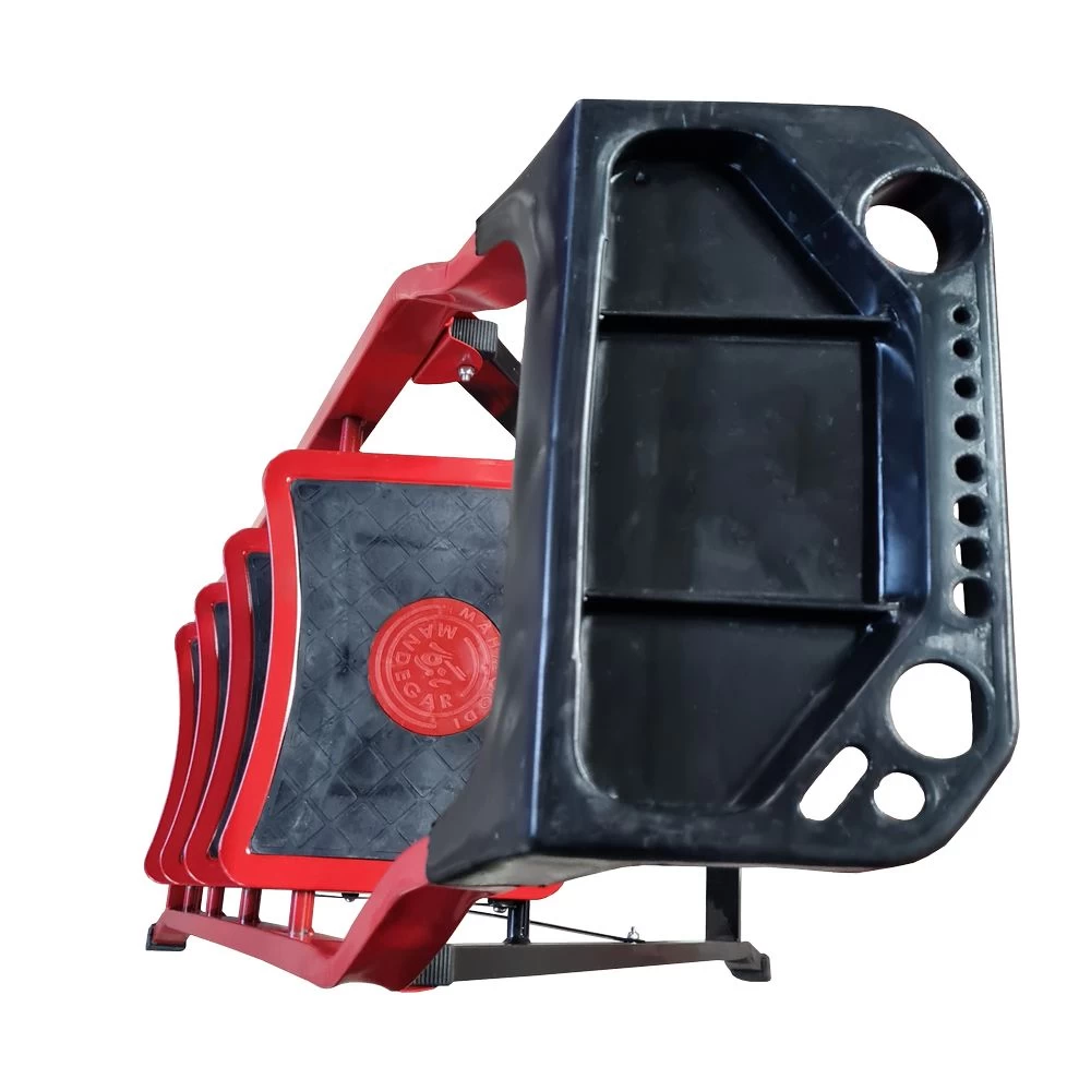 Стремянка стальная с 6 широкими ступенями SAMA желтого цвета (арт.S-6Ж) от магазина ЛесКонПром.ру