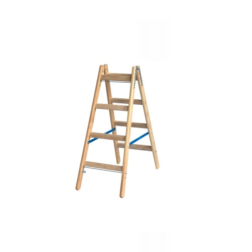Стремянка деревянная двухсторонняя Krause Stabilo 2х4 ступени (арт. 170064) от магазина ЛесКонПром.ру