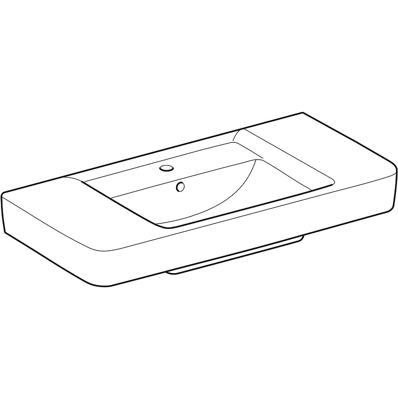 Раковина Geberit Renova Plan 100 122100000 Белая от магазина ЛесКонПром.ру