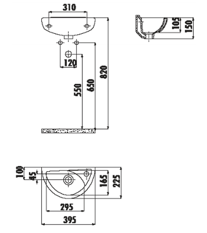 Раковина Creavit Trend 40 TP040-00CB00E-0000 Белая от магазина ЛесКонПром.ру