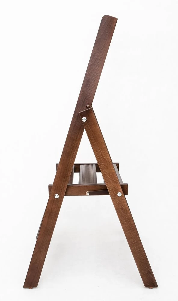 Стремянка деревянная Hoz-Block Батя 3 ступени Венге (арт. СДБ-3В) от магазина ЛесКонПром.ру