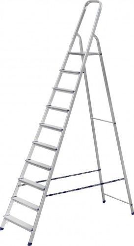 Стремянка алюминиевая Алюмет 10 ступеней (арт. AM710) от магазина ЛесКонПром.ру