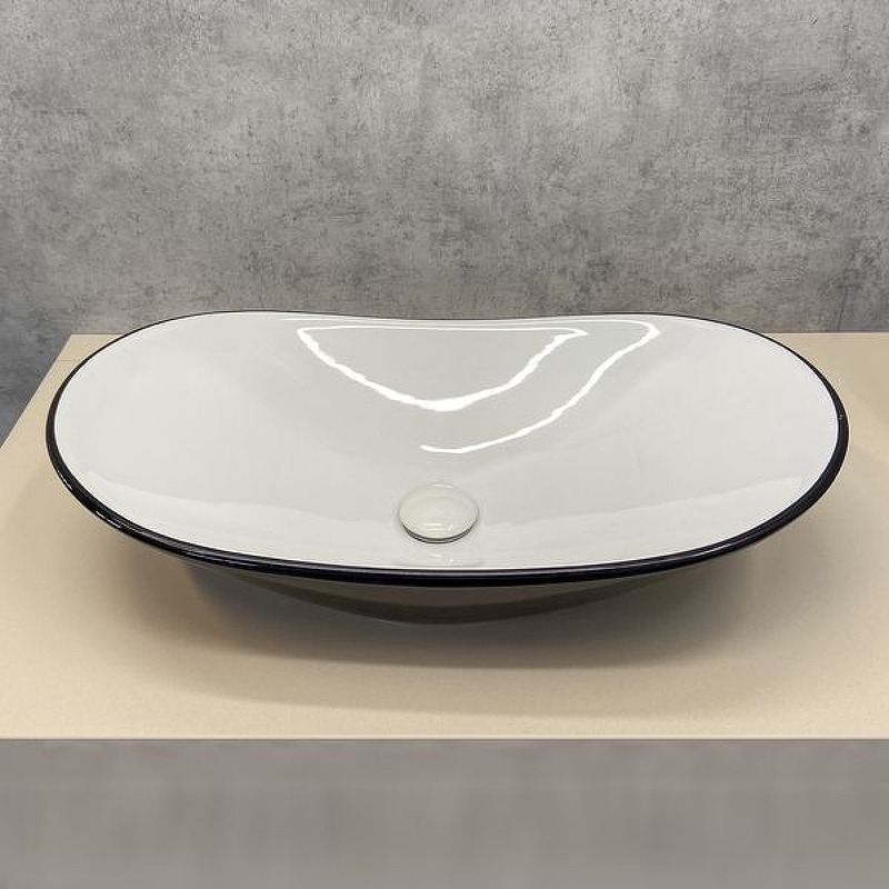Раковина-чаша Comforty 62 7811ABW 00004139811 Черная Белая от магазина ЛесКонПром.ру
